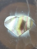Rainbow Fluorite Heart Carving