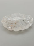 Clear Quartz Clam Shell Carving ❤️