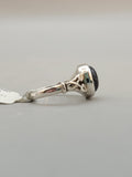 Canadian Eye Of Odin Sapphire Ring in .925 Sterling Silver (Size 5.5)