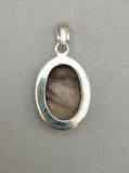 Canadian Petrified Wood Pendant Set in .925 Sterling Silver
