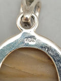 Canadian Petrified Wood Pendant Set in .925 Sterling Silver