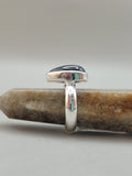 Canadian Eye Of Odin Sapphire Ring in .925 Sterling Silver (Size 7.75)