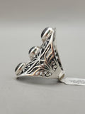 Canadian Eye Of Odin Sapphire Ring in .925 Sterling Silver (Size 6.25)