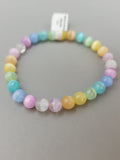 Selenite Bracelet 6mm Multi-Coloured (Dyed)