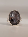 Canadian Eye Of Odin Sapphire Ring in .925 Sterling Silver (Size 6.5)