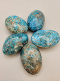 Blue Apatite Palm Stone