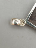 Canadian Petrified Wood Pendant Set in .925 Sterling Silver