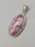 Canadian Rossmanite Tourmaline Pendant Set in .925 Sterling Silver