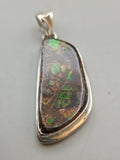 Canadian Ammolite Pendant Set in .925 Sterling Silver