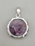 Canadian Rossmanite Tourmaline Pendant Set in .925 Sterling Silver