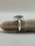 Canadian Eye Of Odin Sapphire Ring in .925 Sterling Silver (Size 6.75)