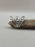 Canadian Eye Of Odin Sapphire Ring in .925 Sterling Silver (Size 5)