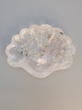 Clear Quartz Clam Shell Carving ❤️