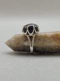 Canadian Eye Of Odin Sapphire Ring in .925 Sterling Silver (Size 5.75)