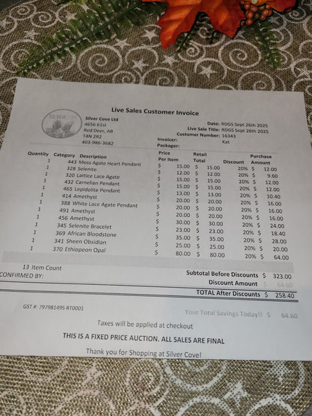 16343 RDGS September 26th 2025 Live