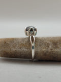 Canadian Eye Of Odin Sapphire Ring in .925 Sterling Silver (Size 6.75)