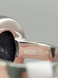 Canadian Eye Of Odin Sapphire Ring in .925 Sterling Silver (Size 7.75)