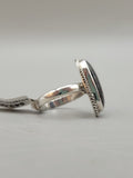 Canadian Eye Of Odin Sapphire Ring in .925 Sterling Silver (Size 7.75)