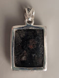 Canadian Staurolite And Garnet Pendant Set in .925 Sterling Silver