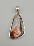 Canadian Ammolite Pendant Set in .925 Sterling Silver