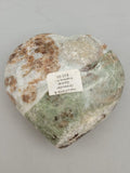 Canadian Vesuvianite & Grossular Garnet Heart Carving Bugaboos, B.C.