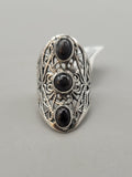 Canadian Eye Of Odin Sapphire Ring in .925 Sterling Silver (Size 8.25)