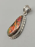 Canadian Ammolite Pendant Set in .925 Sterling Silver