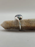 Canadian Eye Of Odin Sapphire Ring in .925 Sterling Silver (Size 6.75)