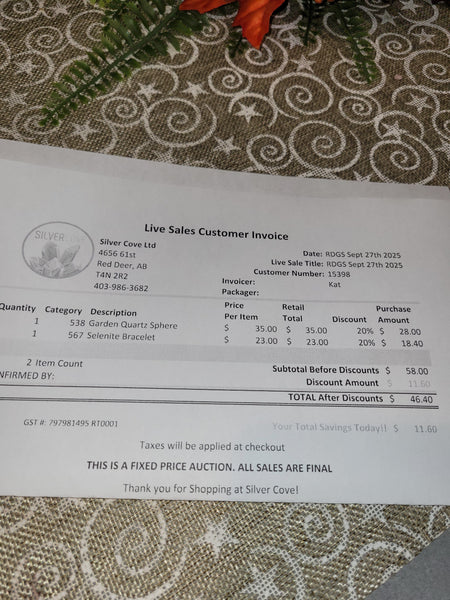 15398 RDGS September 27th 2025 Live