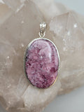 Canadian Rossmanite Tourmaline Pendant Set in .925 Sterling Silver