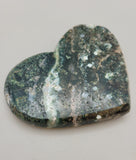 Moss Agate Heart
