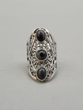 Canadian Eye Of Odin Sapphire Ring in .925 Sterling Silver (Size 6.25)