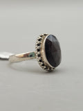 Canadian Eye Of Odin Sapphire Ring in .925 Sterling Silver (Size 8.75)