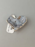 Chalcedony Conchive Druzy Heart Pendant