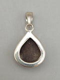 Canadian Petrified Wood Pendant Set in .925 Sterling Silver