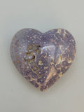 Grape Agate Heart