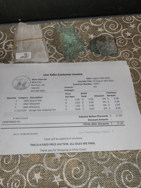 14387 Garage Sale August 30th 2025 Live