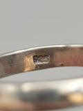 Canadian Eye Of Odin Sapphire Ring in .925 Sterling Silver (Size 6.75)