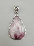 Canadian Rossmanite Tourmaline Pendant Set in .925 Sterling Silver
