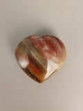 Petrified Wood Heart Carving
