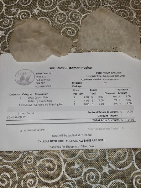 Cremepoupon Garage Sale August 30th 2025 Live