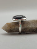 Canadian Eye Of Odin Sapphire Ring in .925 Sterling Silver (Size 6.5)