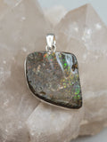 Canadian Ammolite Pendant Set in .925 Sterling Silver