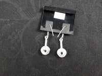 Garnet Sterling Silver Earrings (775)