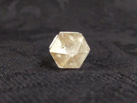 Clear Quartz Point Pendant Silver Foil