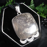 Volcanic Stone in Sterling Silver Pendant (14.4 g)