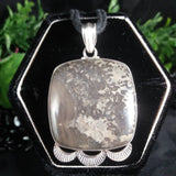 Volcanic Stone in Sterling Silver Pendant (14.4 g)