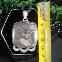 Volcanic Stone in Sterling Silver Pendant (14.4 g)