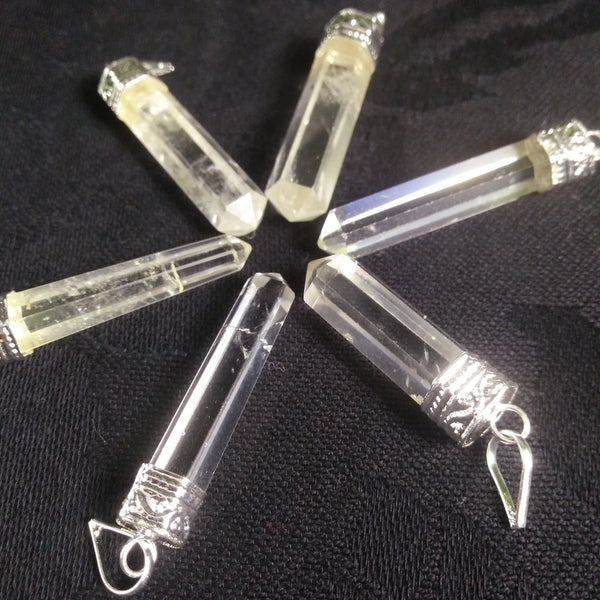 Clear Quartz Point Pendants