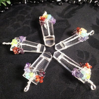 Quartz Chakra Tree Pendant